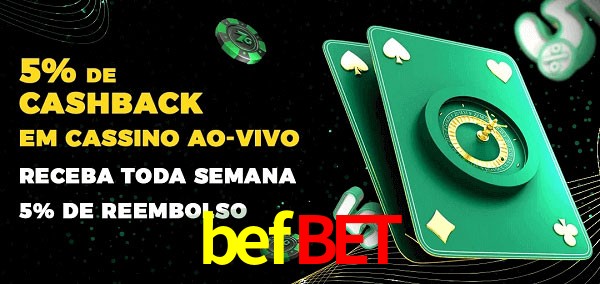 Promoções do cassino ao Vivo befbet